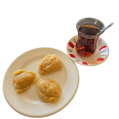 Çay ve İrmik Helvası